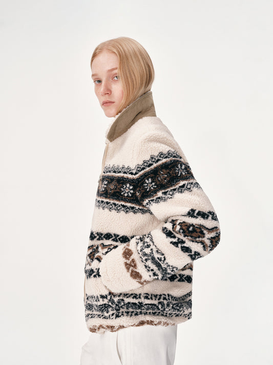 Fair Isle Fleece Jacket