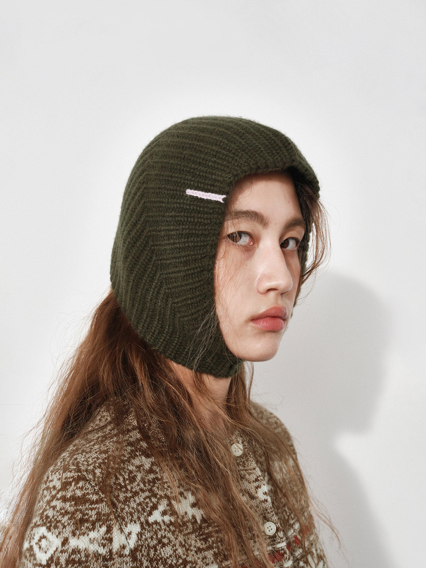 Chunky Knit Wool Balaclava
