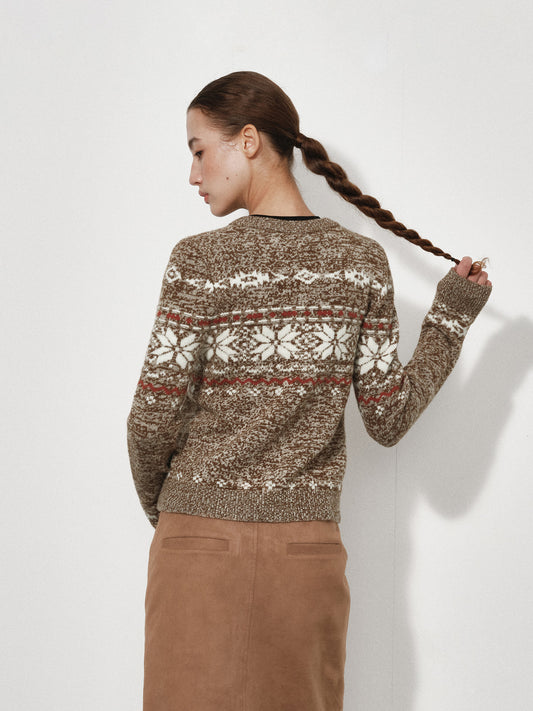 Fair Isle Wool Cardigan
