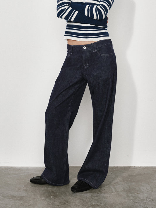 Non-Stretch Organic Cotton-Blend Denim Jeans