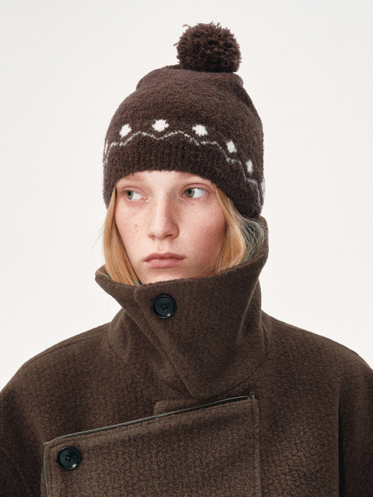 Fair Isle Jacquard Knit Beanie