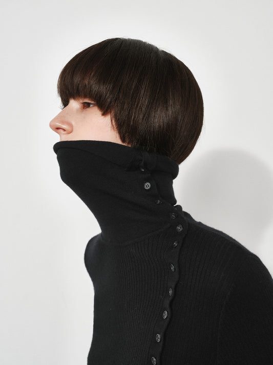 Asymmetric Placket Wool Base Layer