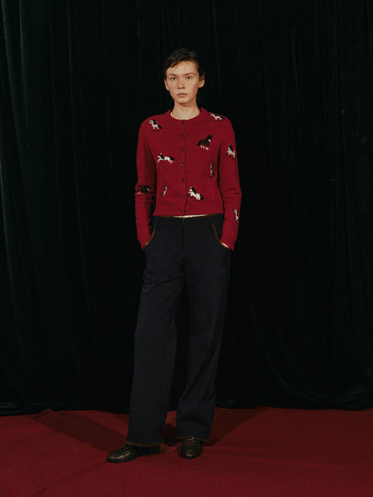 Jacquard Baby Horsehair Cardigan