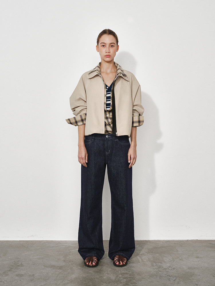 Non-Stretch Organic Cotton-Blend Denim Jeans