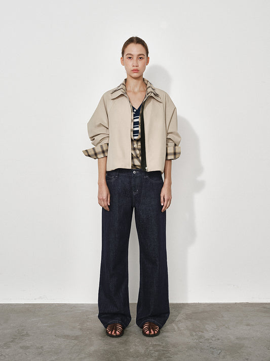 Non-Stretch Organic Cotton-Blend Denim Jeans