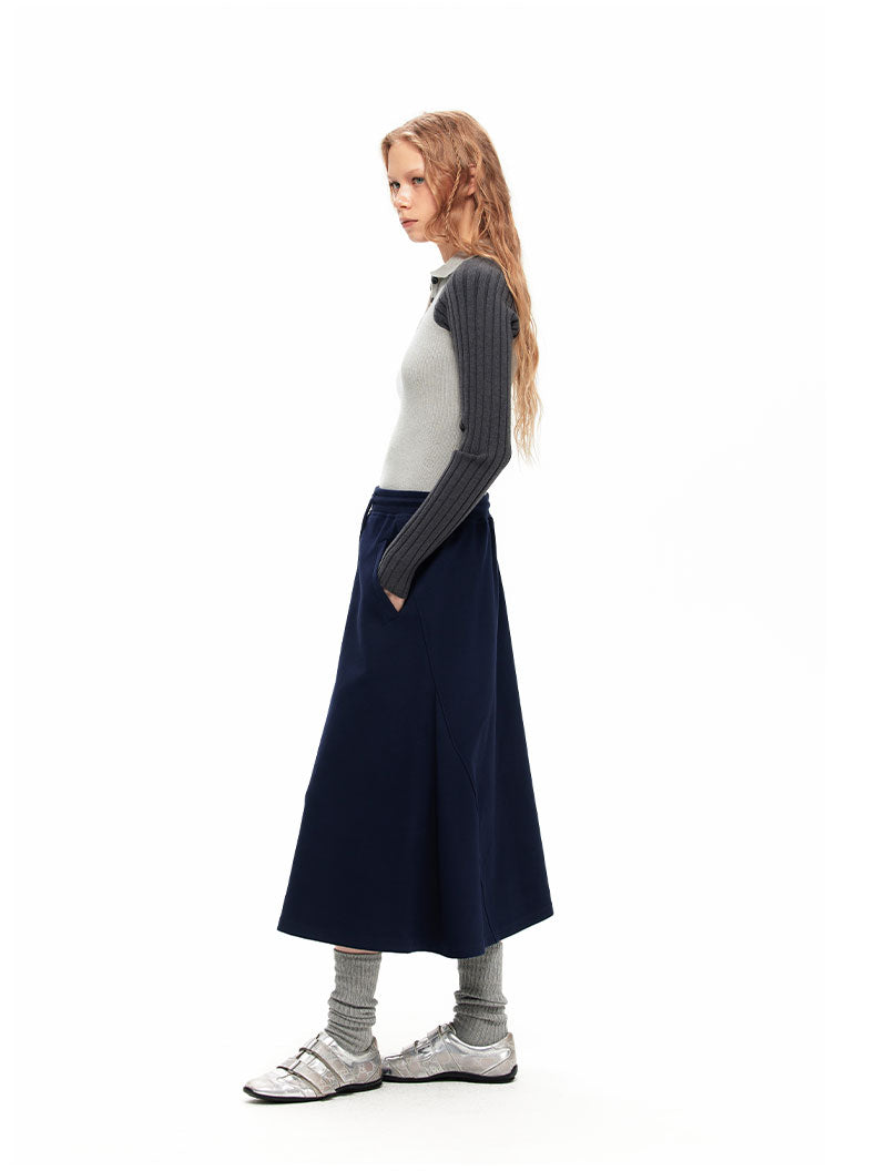 NUTH "Bubles" Casual Skirt（Gray/Black/Navy）