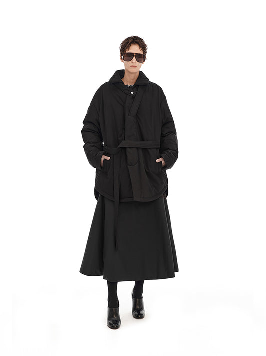 Mid-length cotton coat