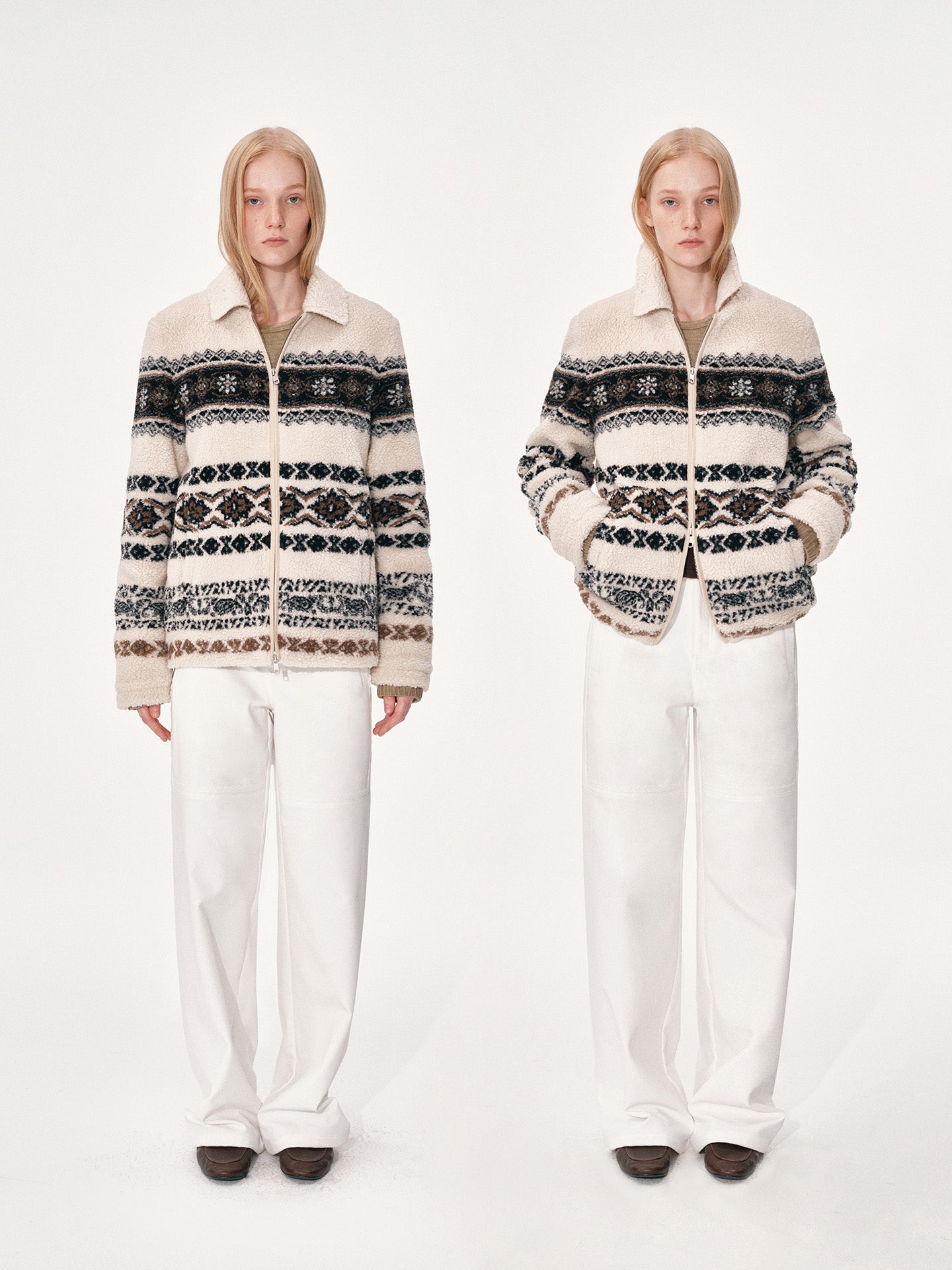 Fair Isle Fleece Jacket