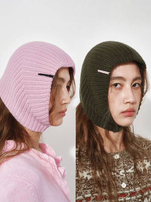 Chunky Knit Wool Balaclava