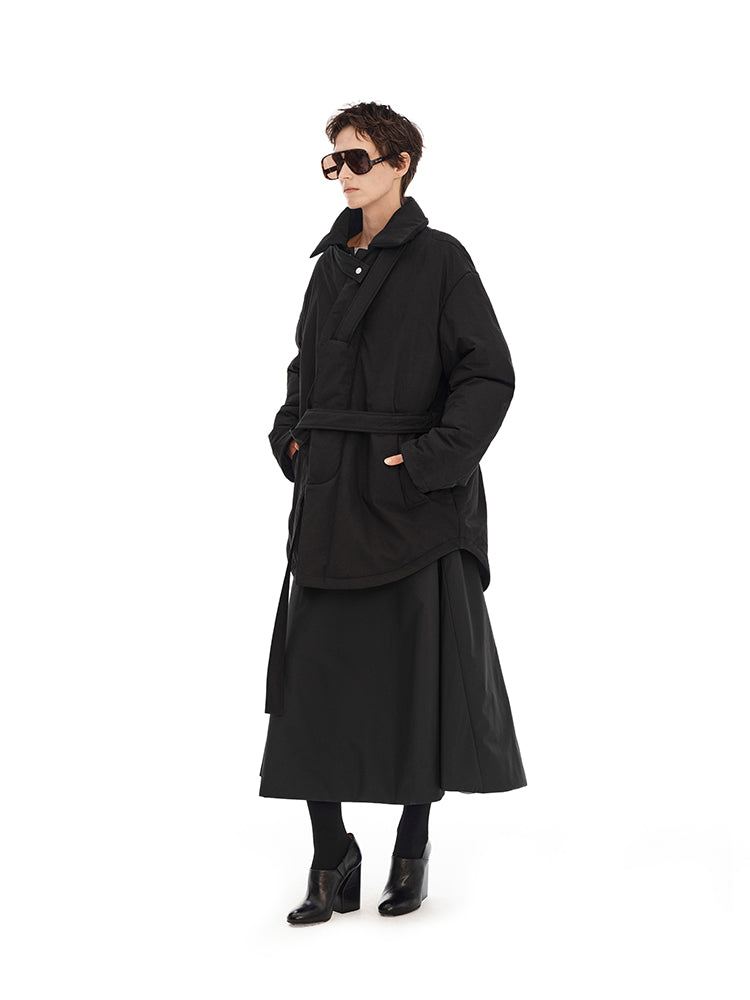 Mid-length cotton coat