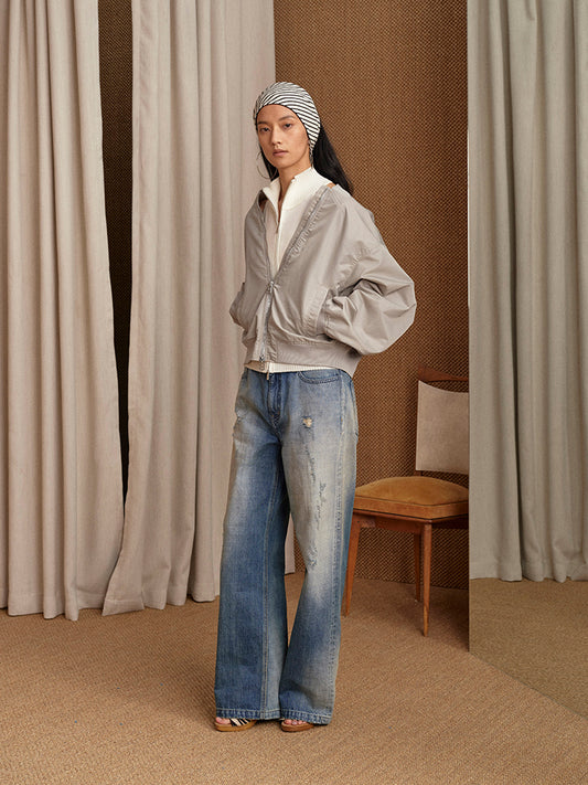 Oversized Bomber Jacket