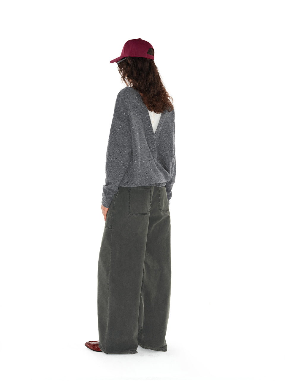 Double-pocket straight-leg cargo pants