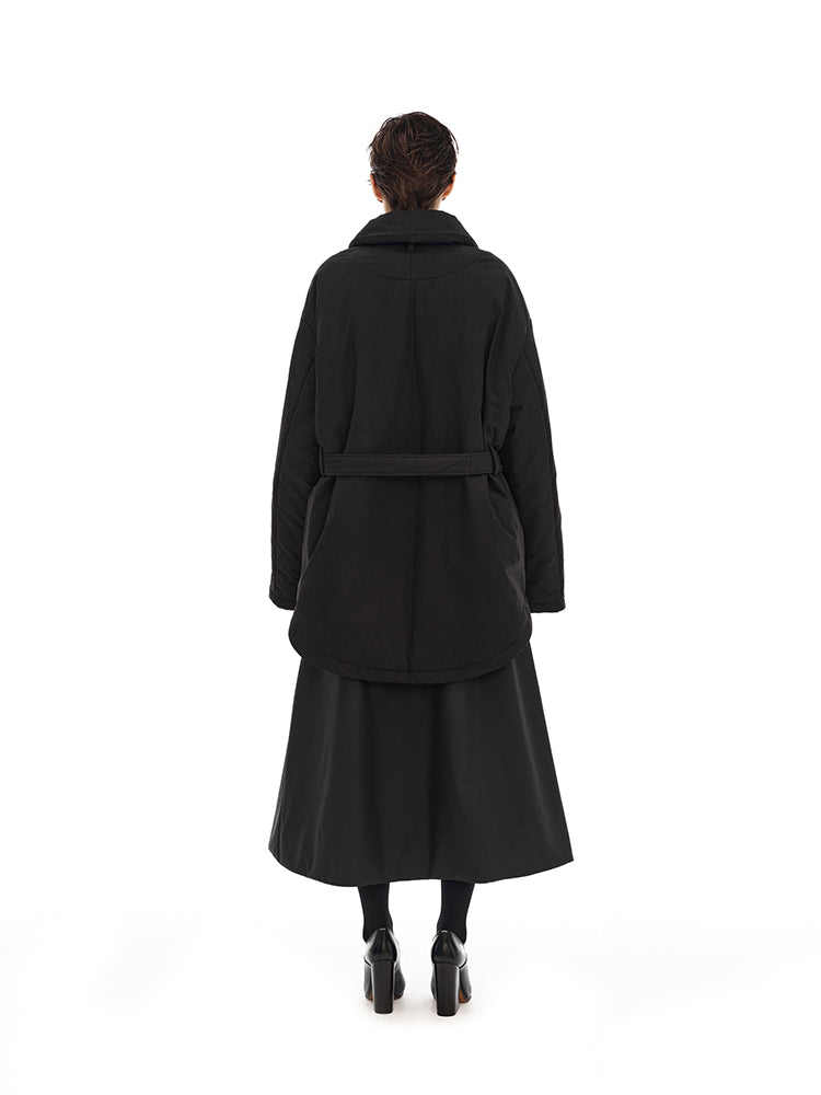 Mid-length cotton coat