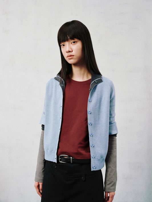 Double-side Knitted Cardigan