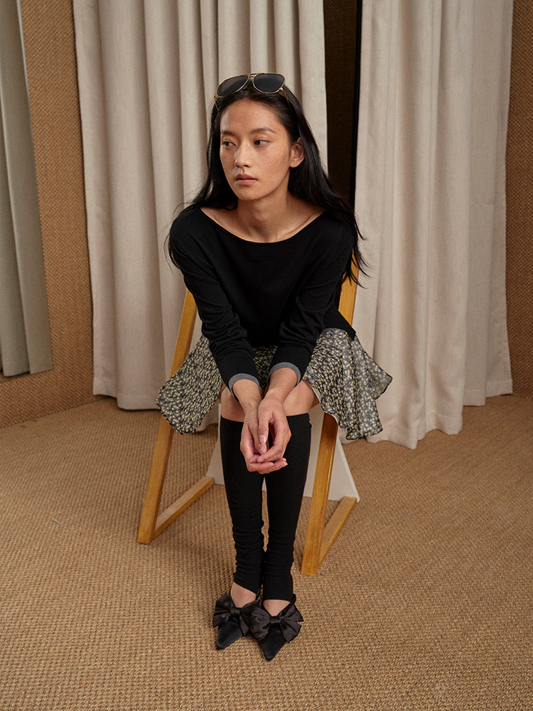 Off-The-Shoulder Sweatshirt