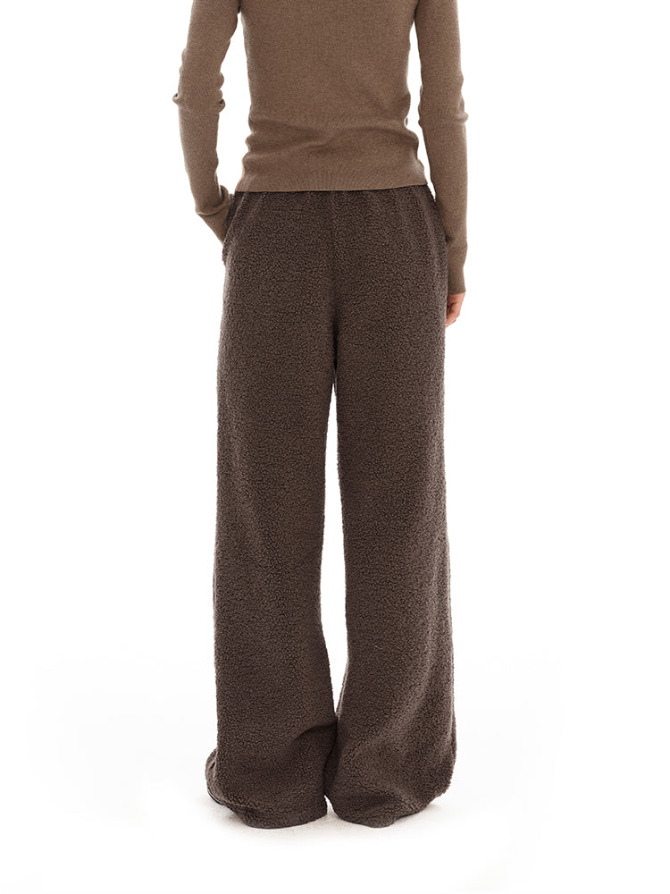 Retro polar fleece sweatpants