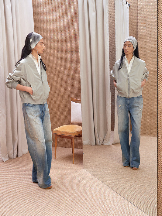 Oversized Bomber Jacket