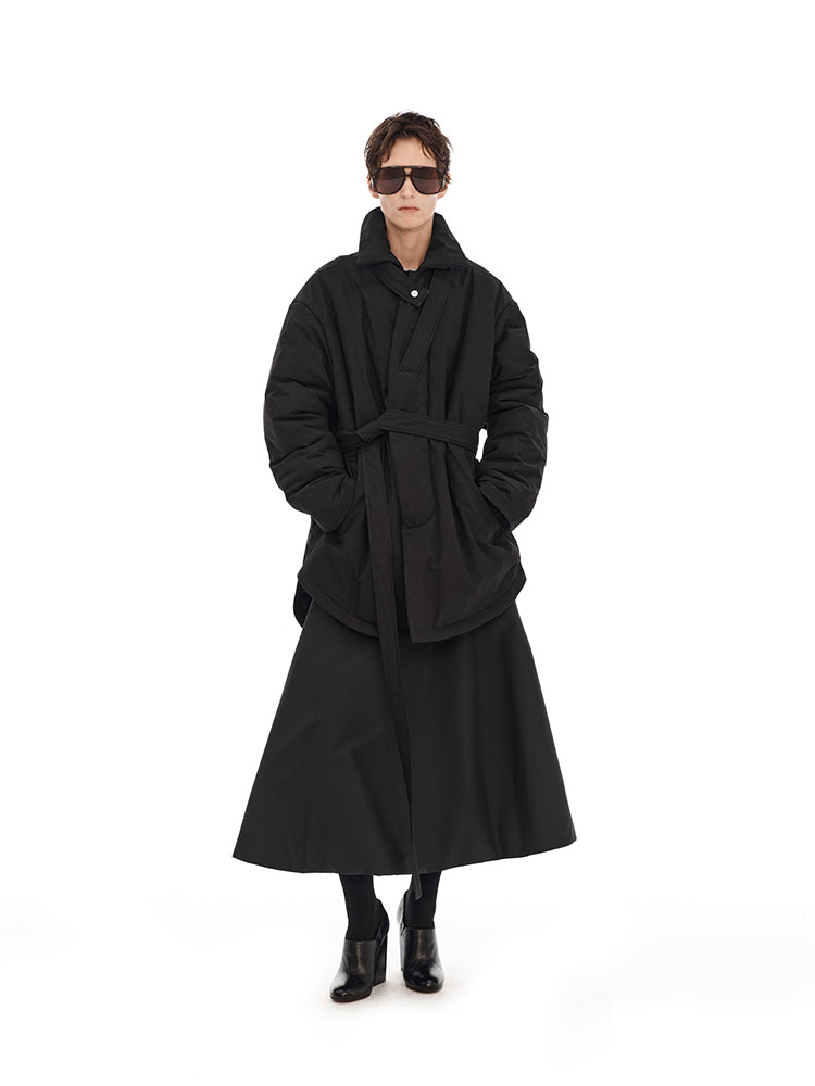 Mid-length cotton coat