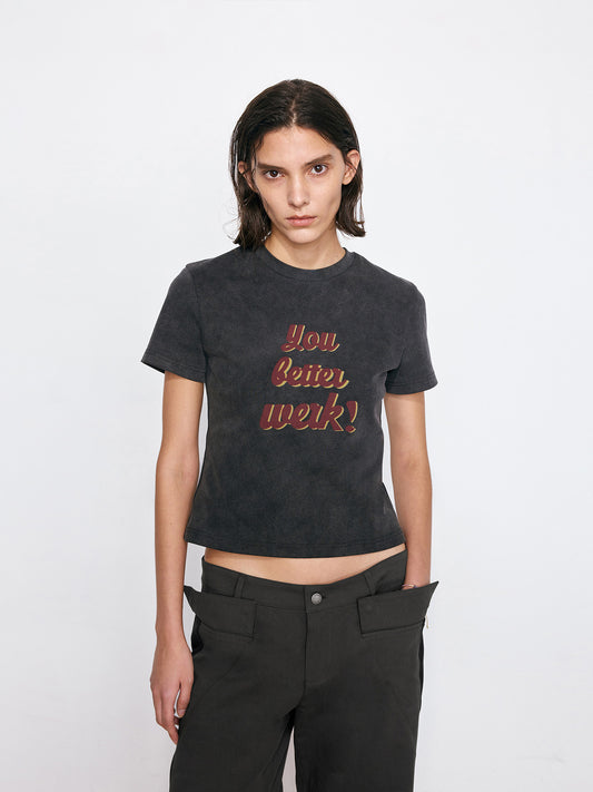 Letter Print T-Shirt