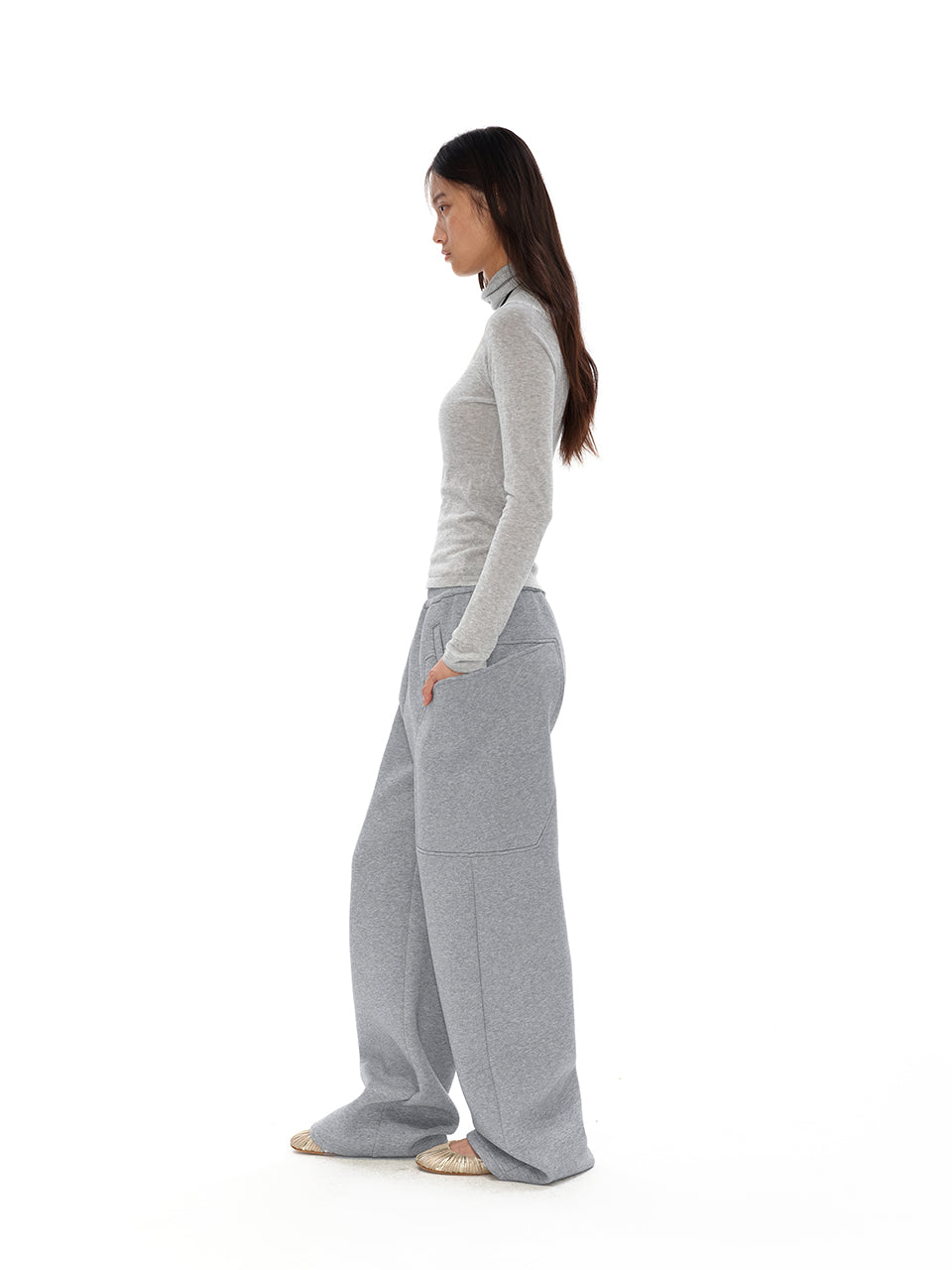 Double-pocket sweatpants