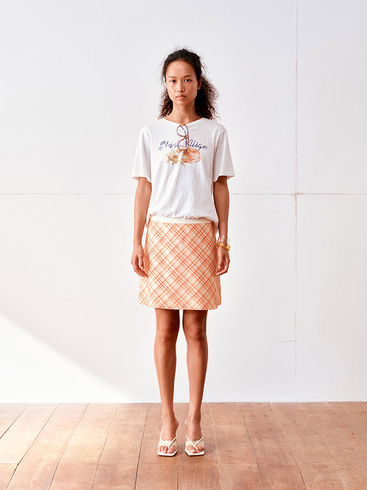 Check Mini skirt