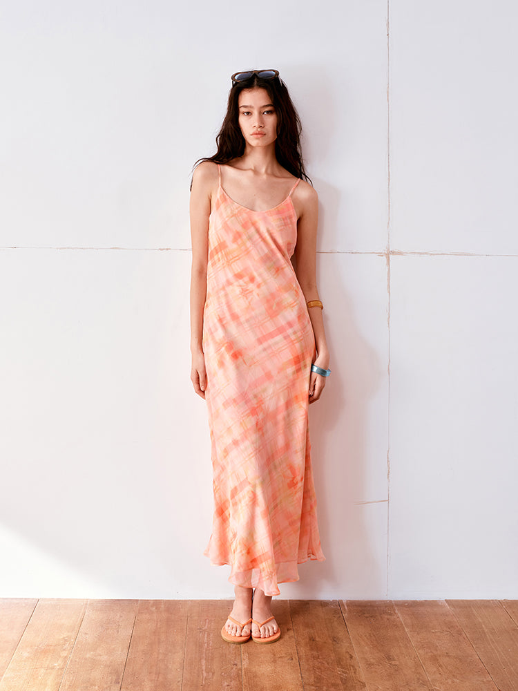 Vacation Print Tiered Dress