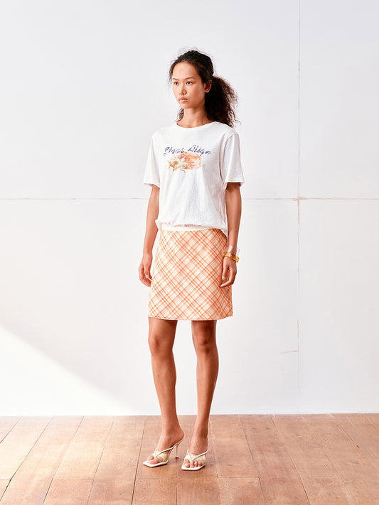Check Mini skirt