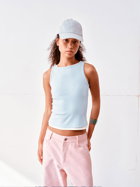 Lycra Elastic Basic Tank Top