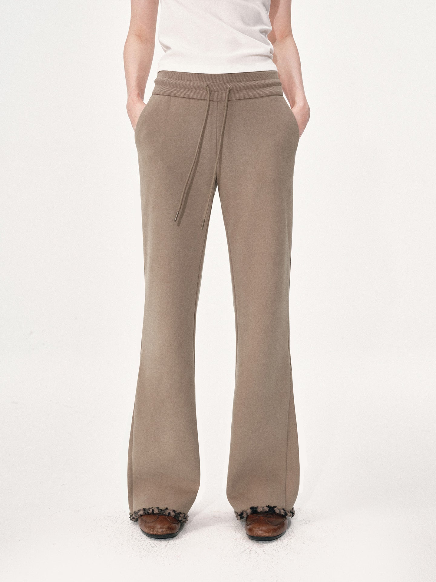 Polar Fleece Flared Sweatpants