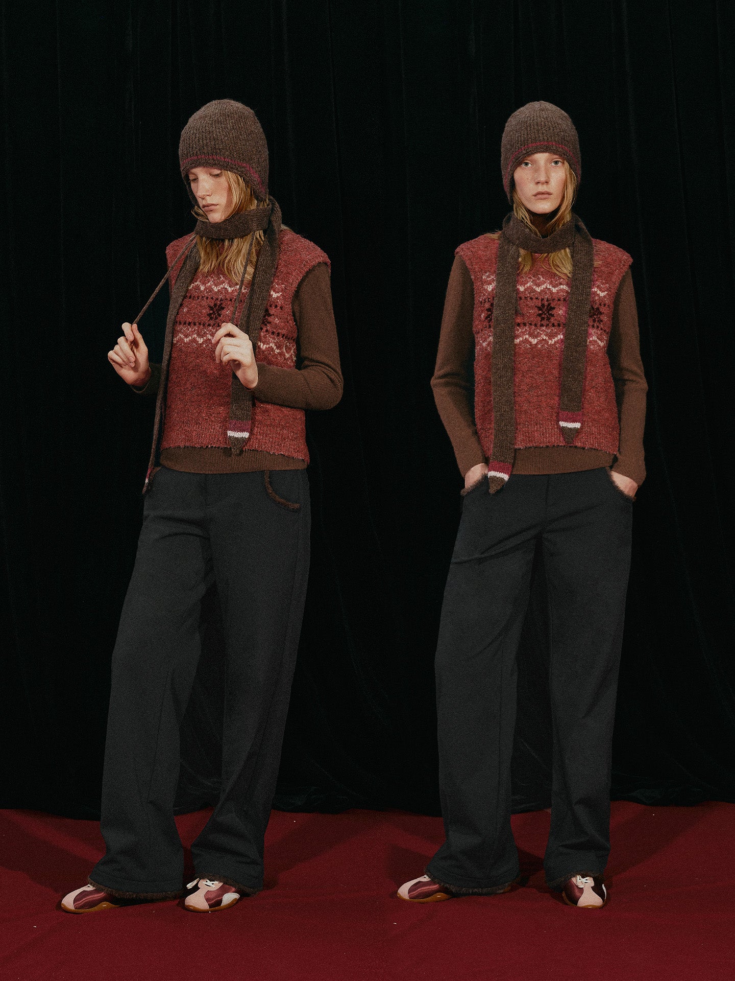 Jacquard Earflap Hat