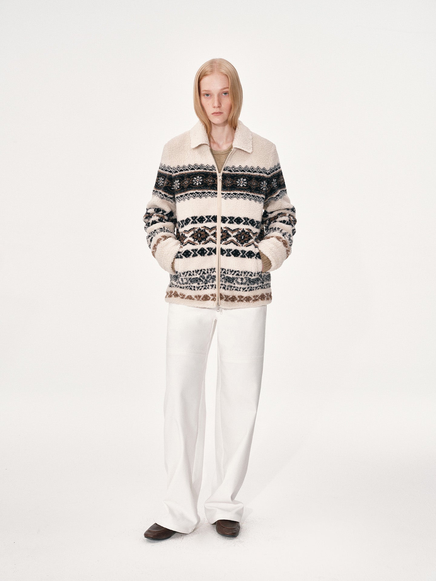 Fair Isle Fleece Jacket