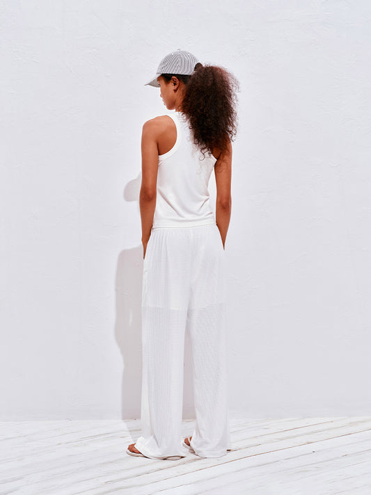 Mesh Panel Sport Lounge Pants