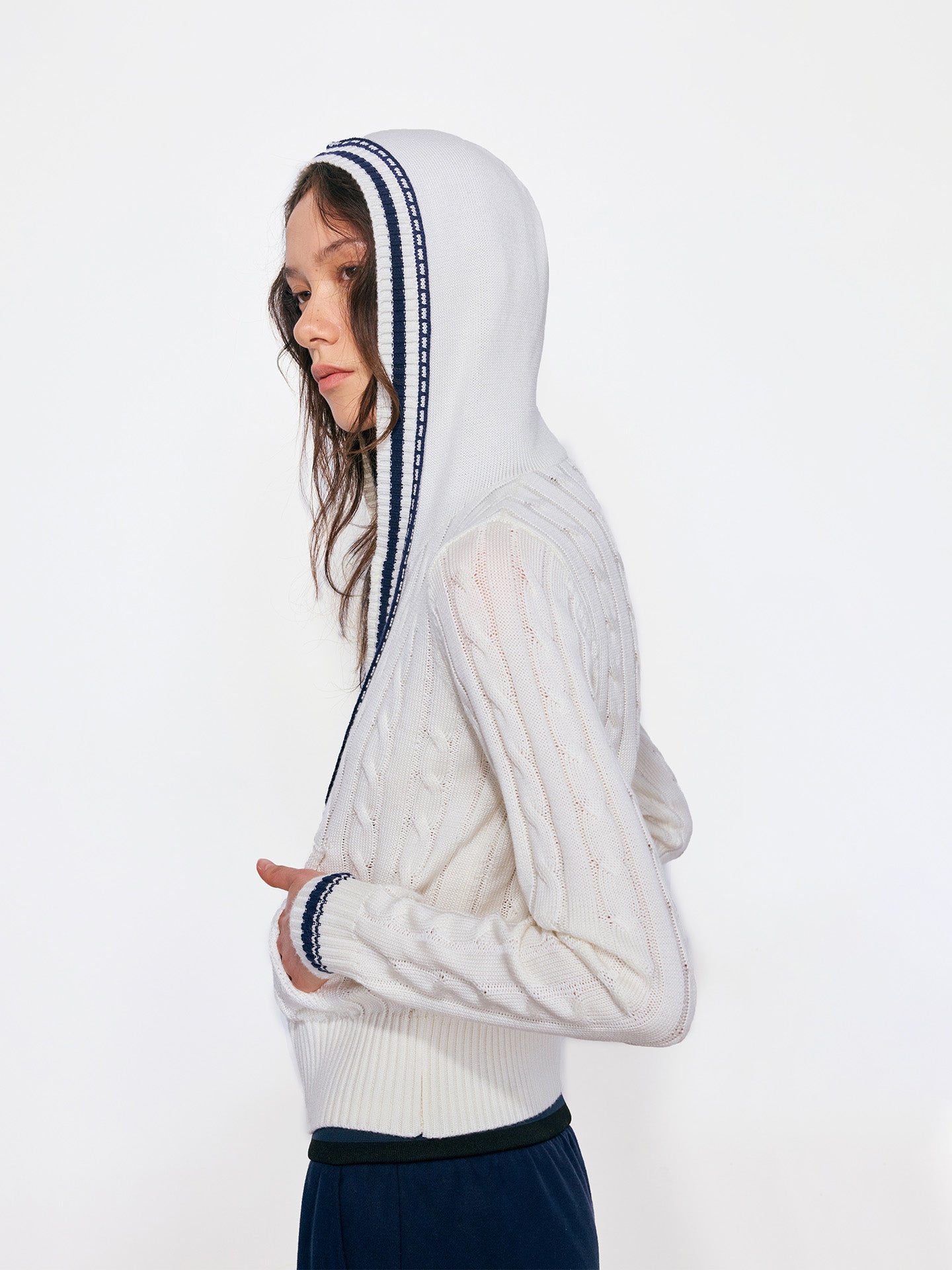 Nautical Vibe Contrast Hoodie