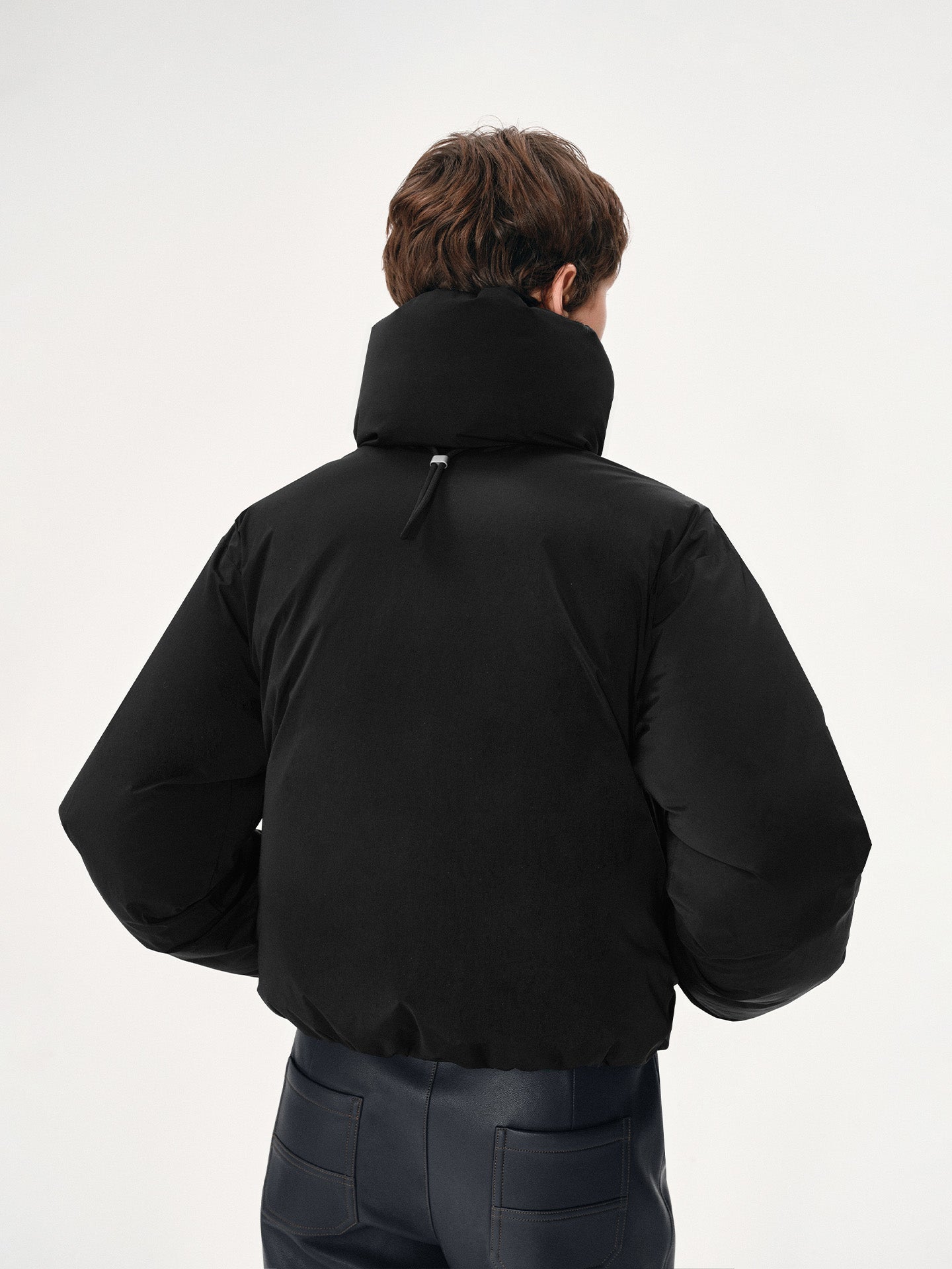 Reversible High-Neck Oversized Down Coat