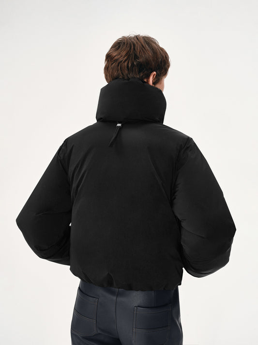 Reversible High-Neck Oversized Down Coat