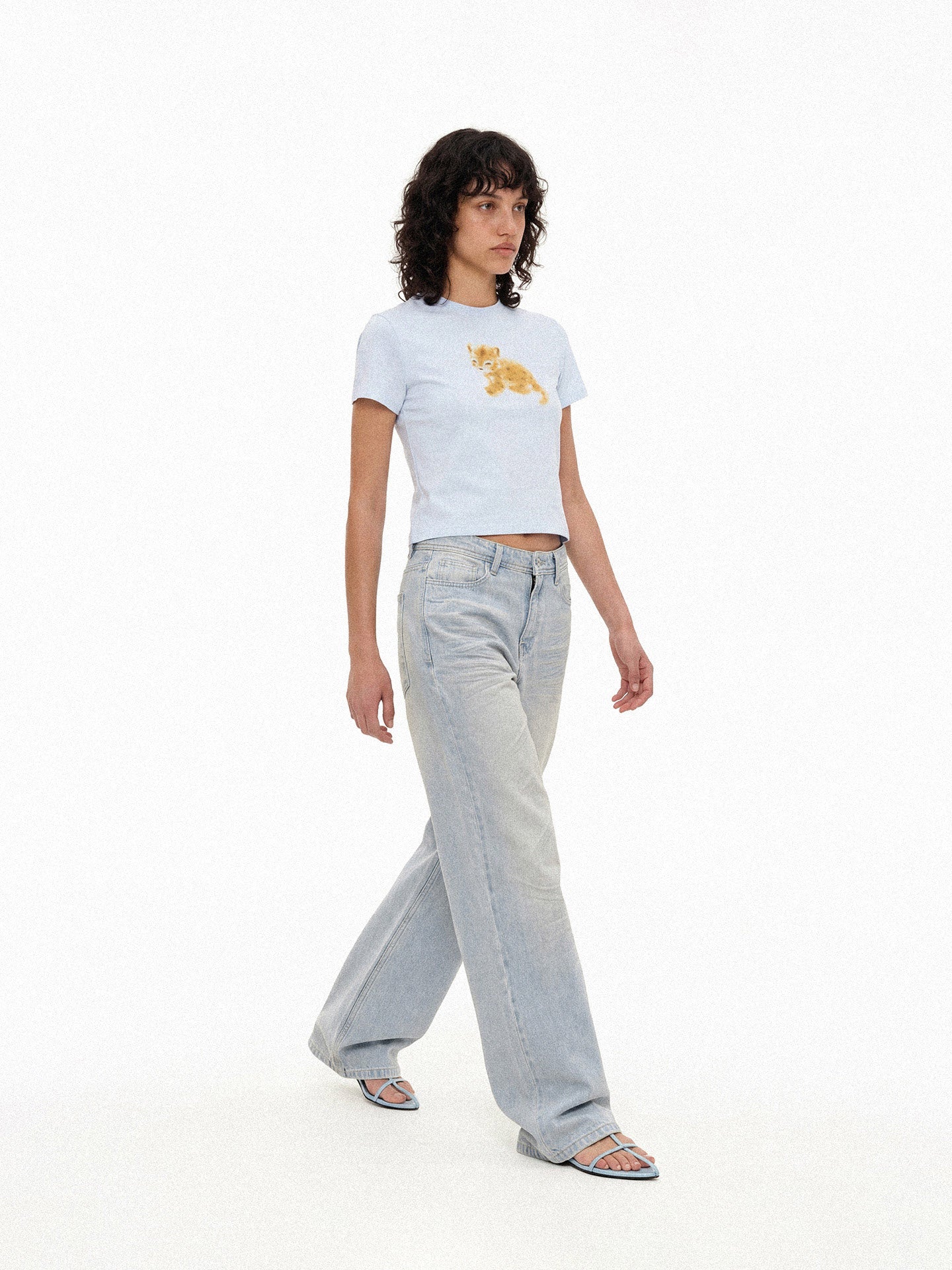 Leopard Tie-Dye Print T-Shirt