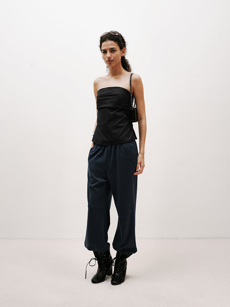 Woven Bandeau Top