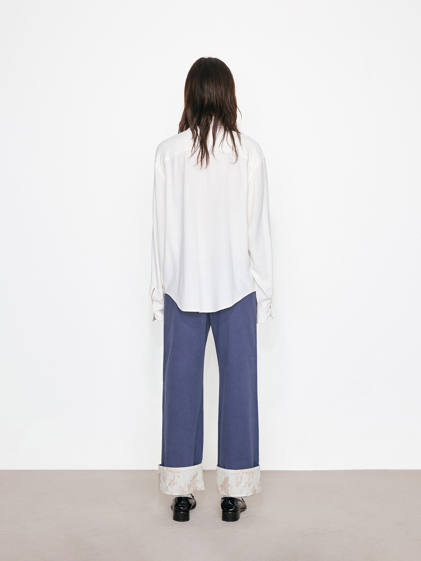 Printed Cargo Pants with Reversible Cuffs