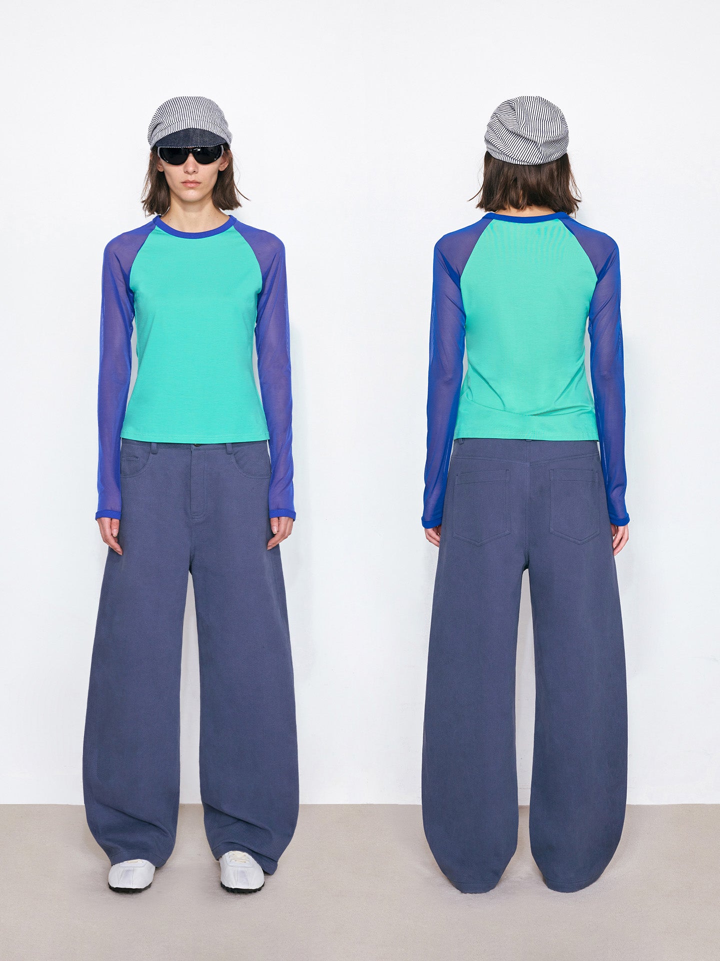 Color Block Long Sleeve T-Shirt