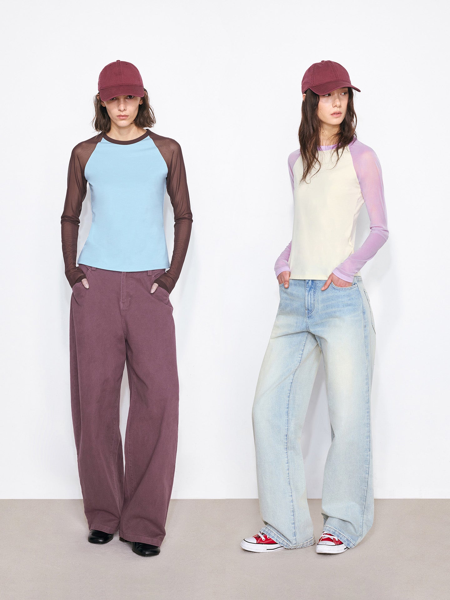 Color Block Long Sleeve T-Shirt