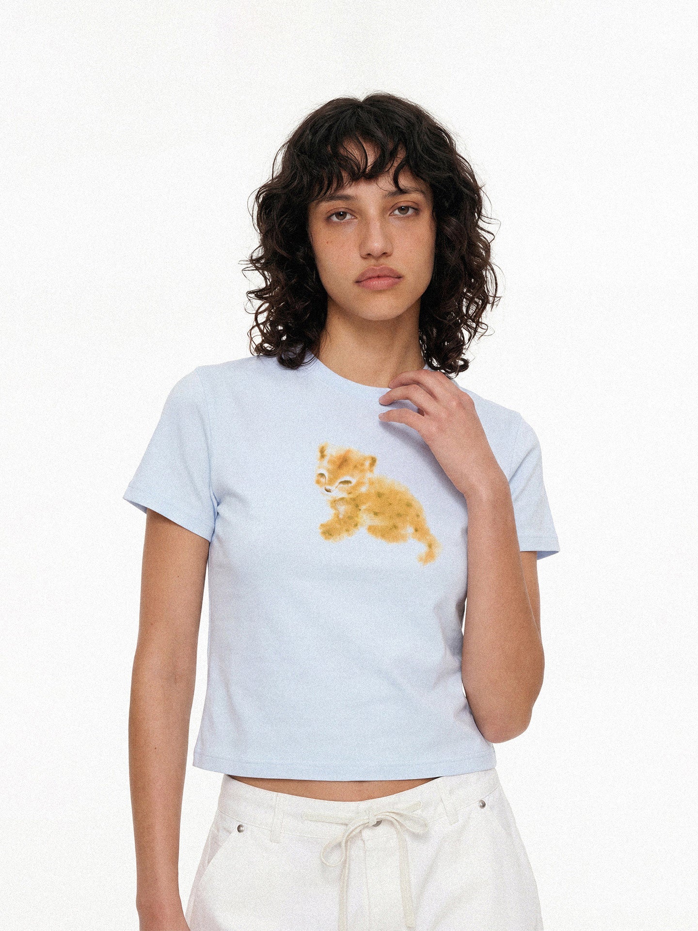 Leopard Tie-Dye Print T-Shirt