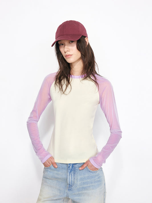 Color Block Long Sleeve T-Shirt
