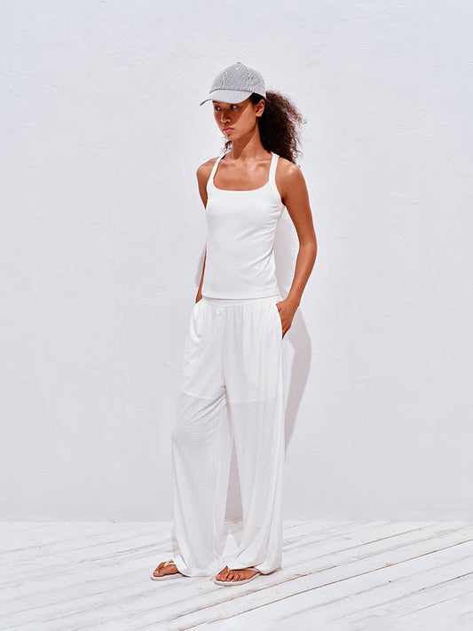 Mesh Panel Sport Lounge Pants