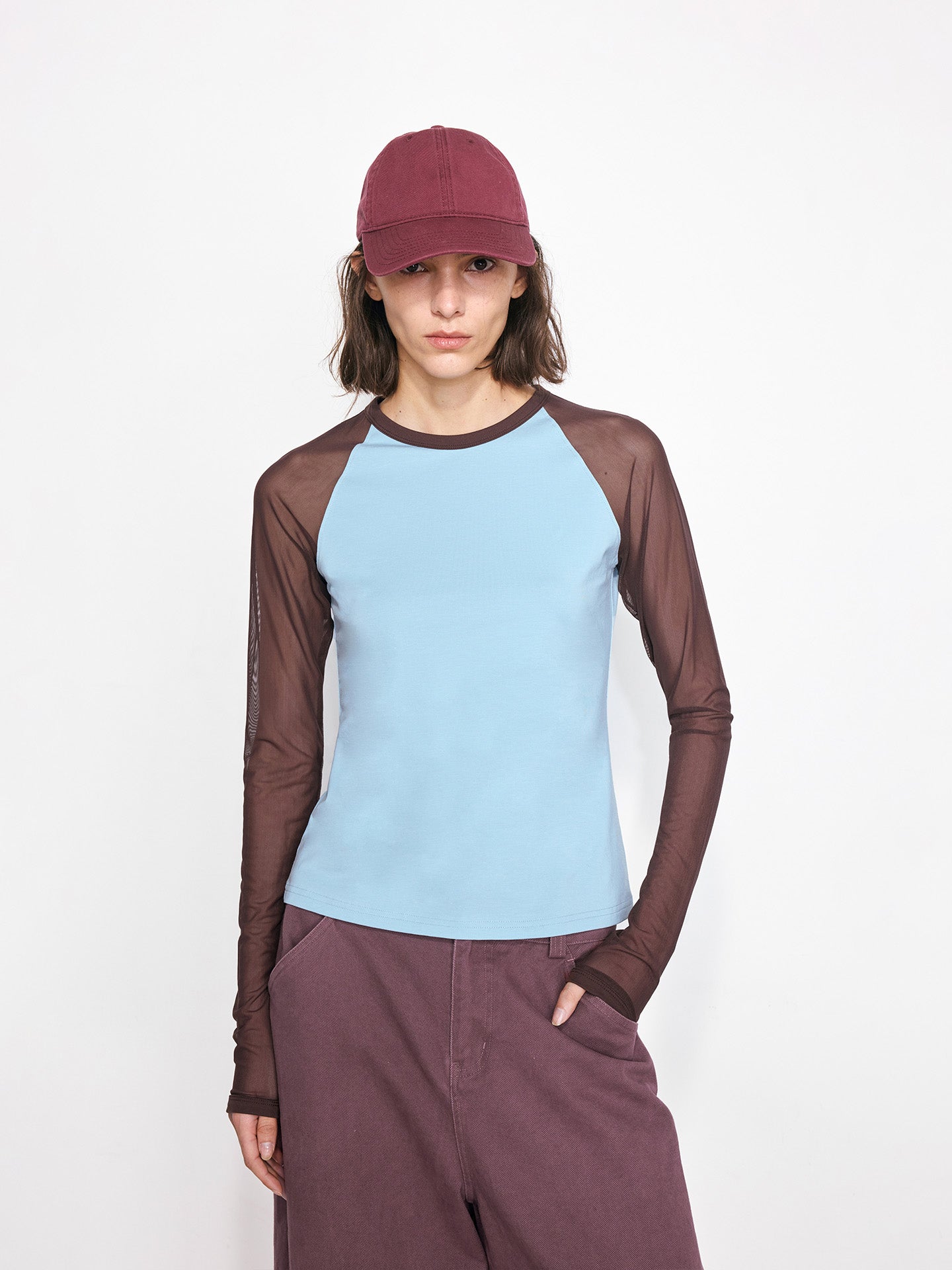 Color Block Long Sleeve T-Shirt