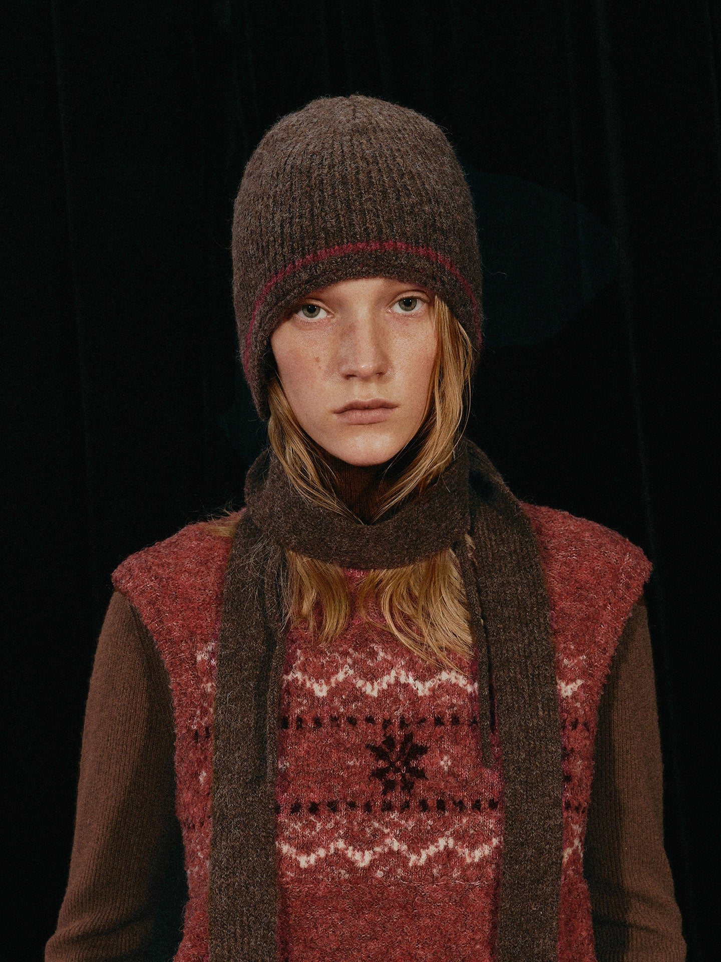 Jacquard Earflap Hat