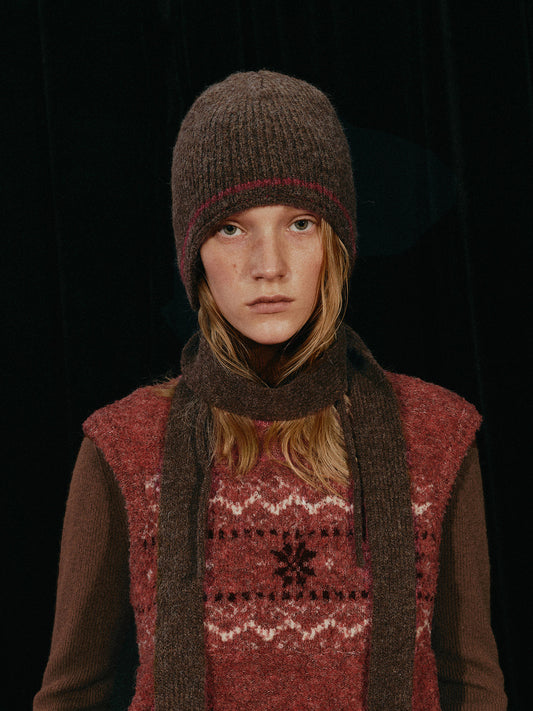 Jacquard Earflap Hat
