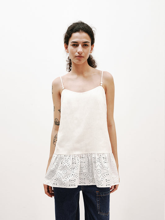 Linen-TENCEL Mixed Camisole Dress