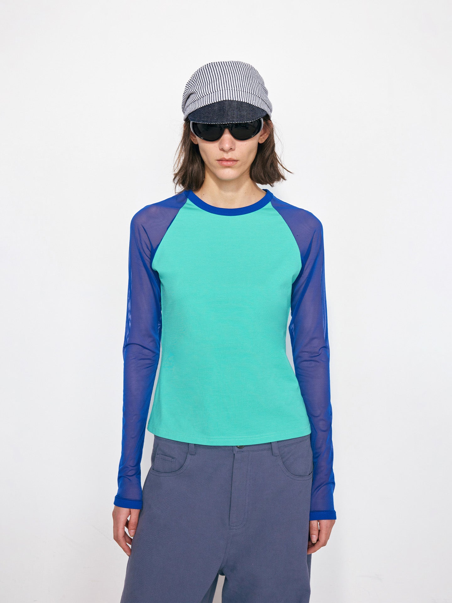 Color Block Long Sleeve T-Shirt