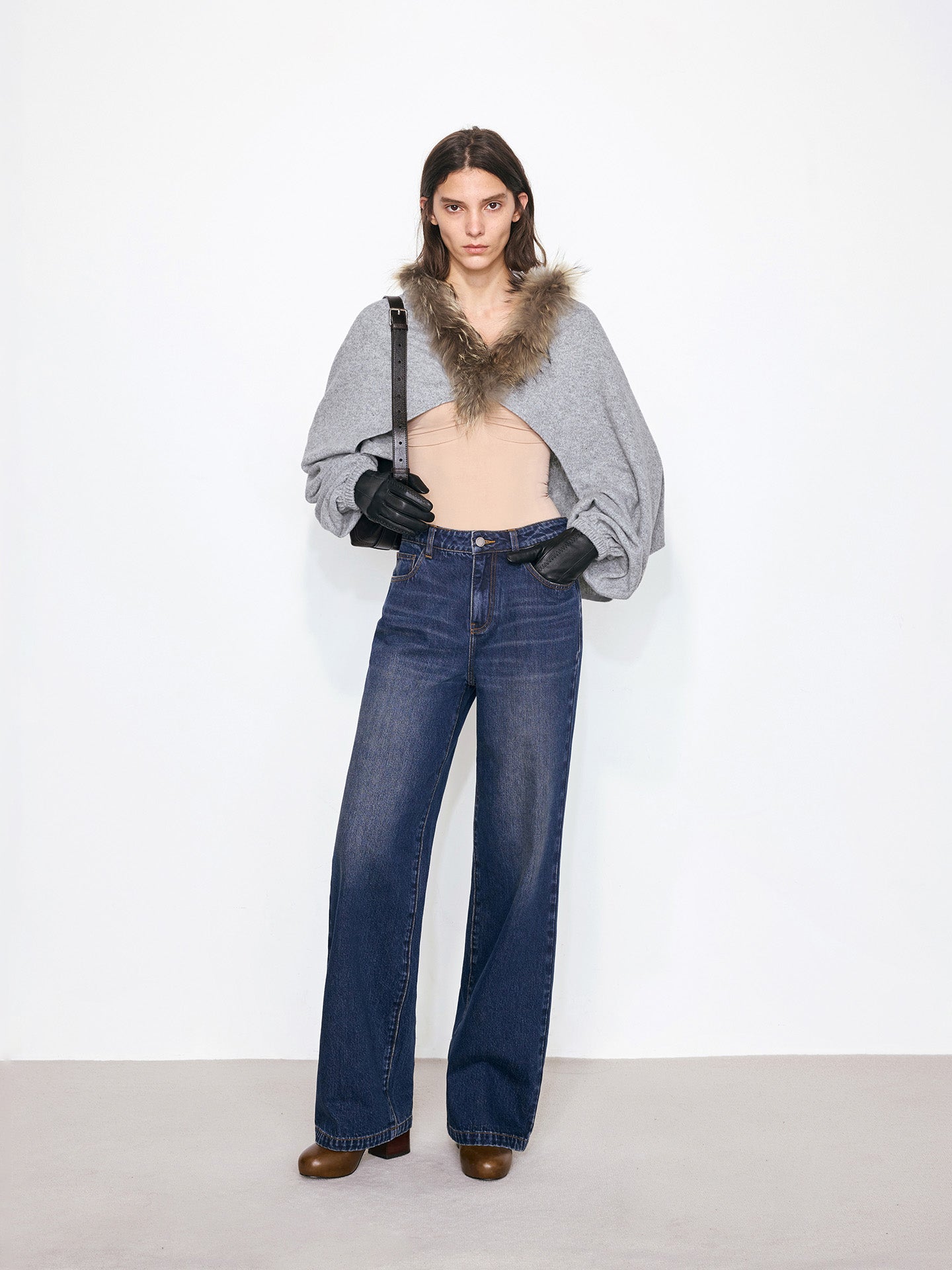 Heavy Wash Indigo Denim Jeans