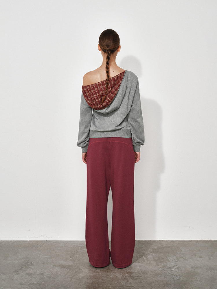 Straight-Leg Sweatpants with Adjustable Cuffs